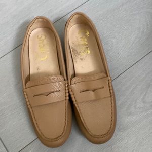 Women brown loafers